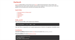 Desktop Screenshot of hackersh.org